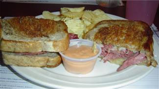 Traditional Reuben at Irish Brew Pub
