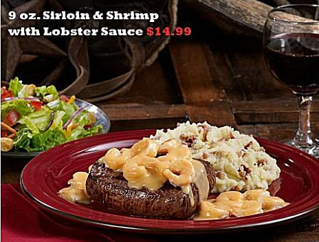Sirloin & Shrimp Combo at Lone Star