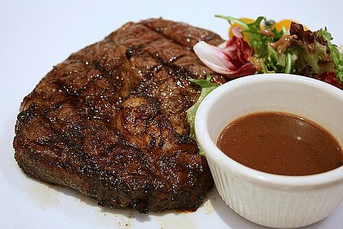 Steak from Skiers Chalet
